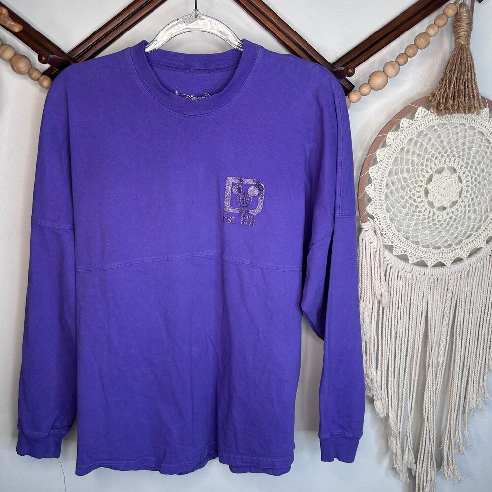Disney Parks Purple Glitter Spirit Jersey